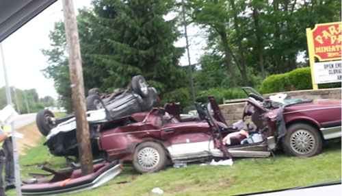 Two Juveniles Hospitalized After Marion Rollover Crash (Image 1)_9414