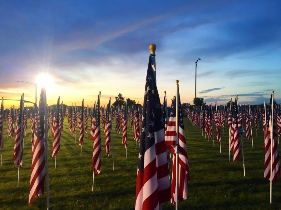 american flag display_131348