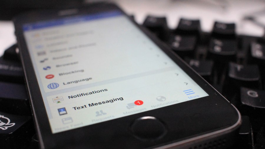 generic facebook on an iphone_123842