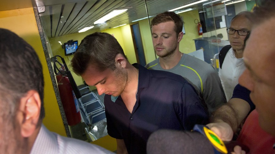 APTOPIX Rio Olympics Lochte Robbery_171795