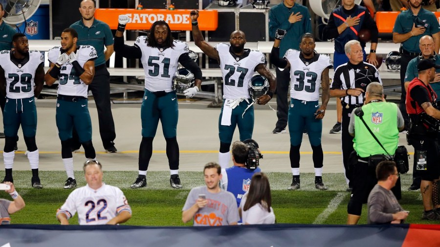 Steven Means, Malcolm Jenkins, Ron Brooks_185084