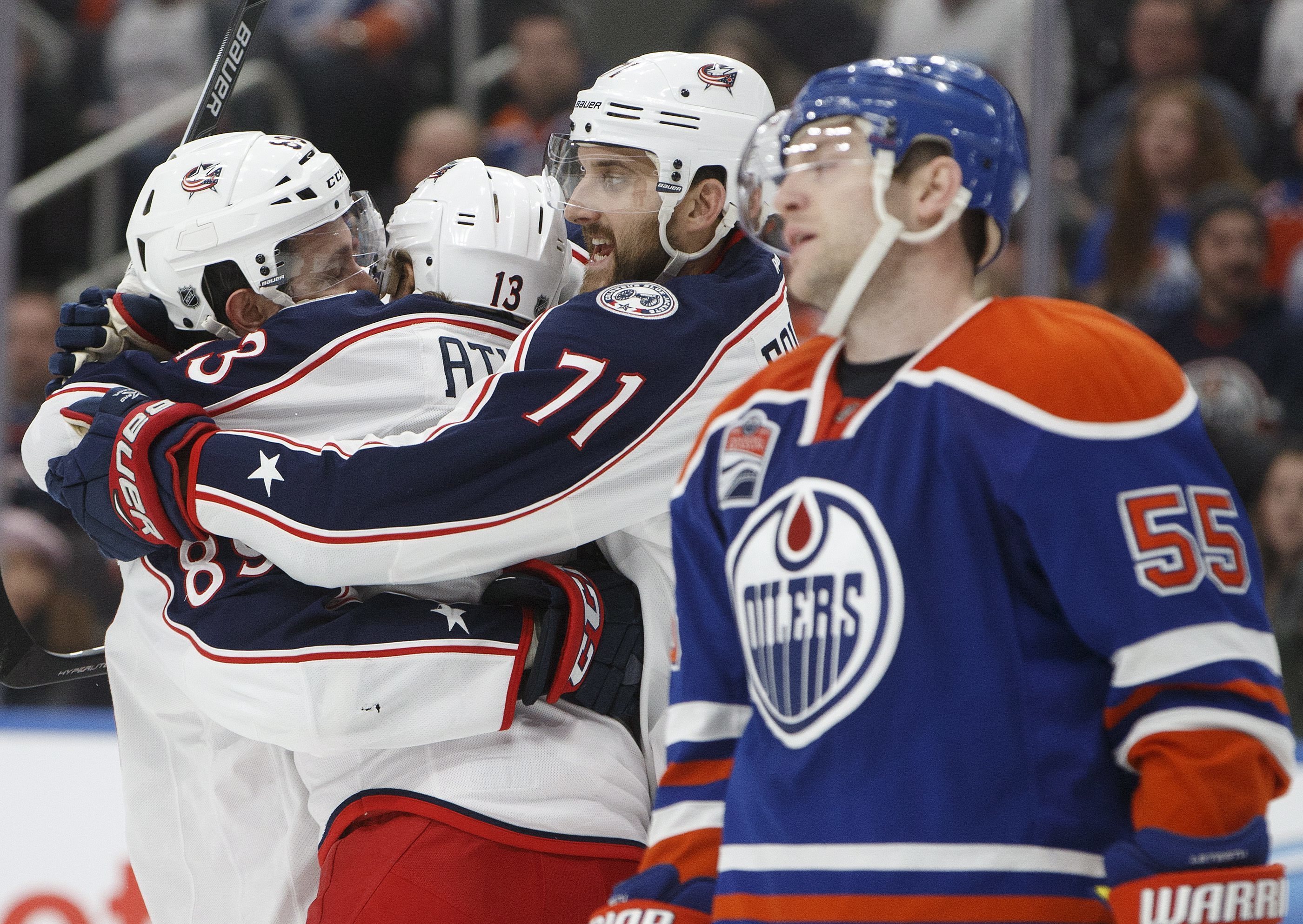 Sam Gagner, Cam Atkinson, Nick Foligno, Mark Letestu_220133