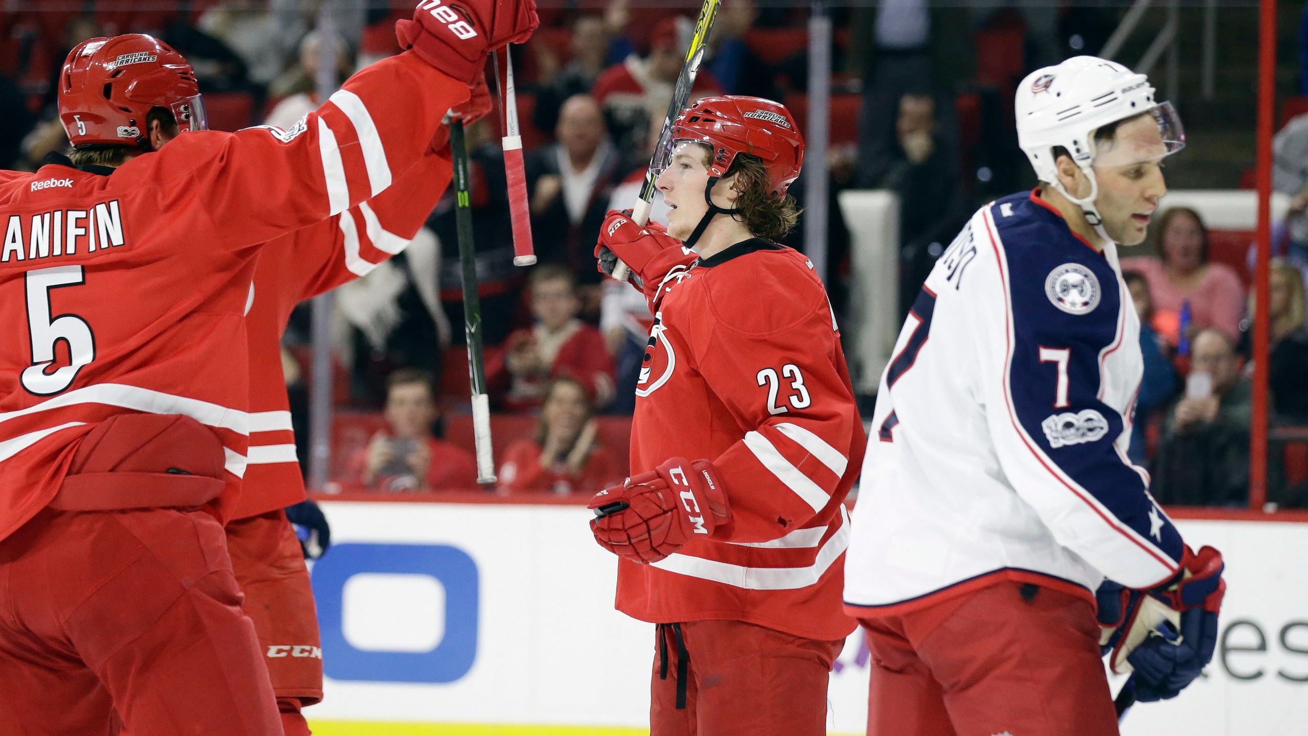 Brock McGinn, Noah Hanifin, Jack Johnson_229902