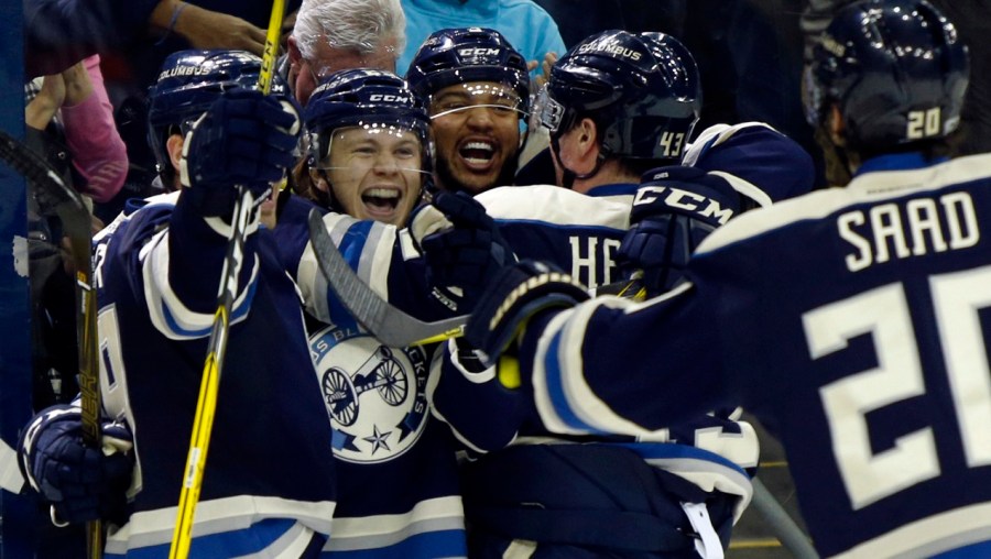Boone Jenner, William Karlsson, Seth Jones, Scott Hartnell, Brandon Saad_227243