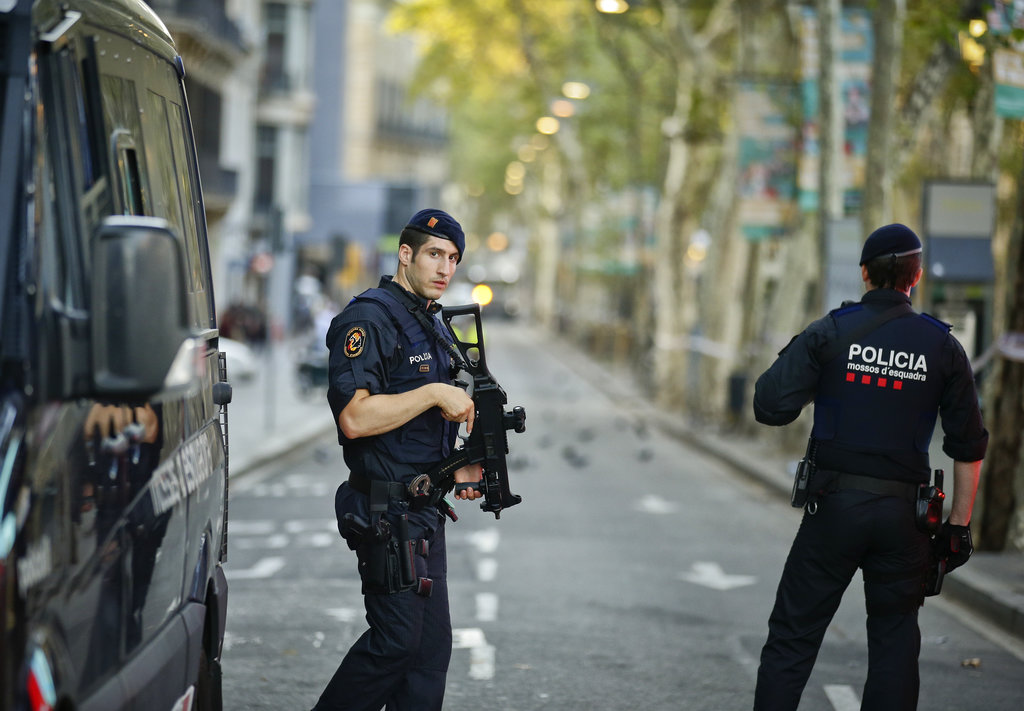APTOPIX Spain Barcelona Pedestrians Hit_344530