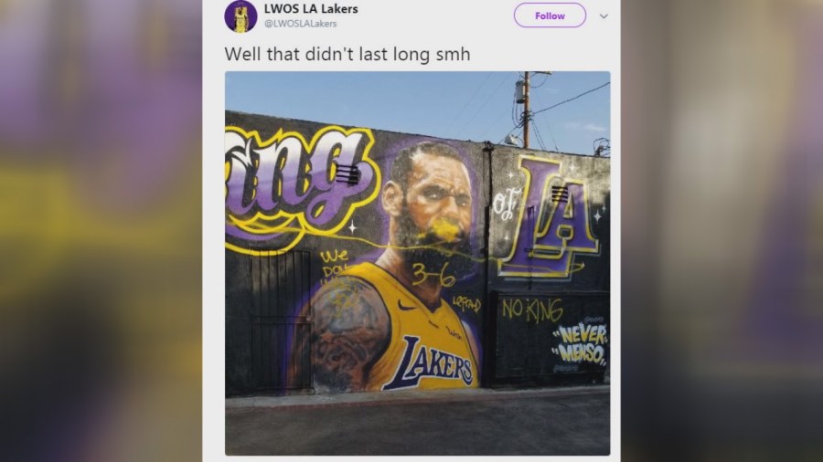 lebron's vandalized mural-846653543