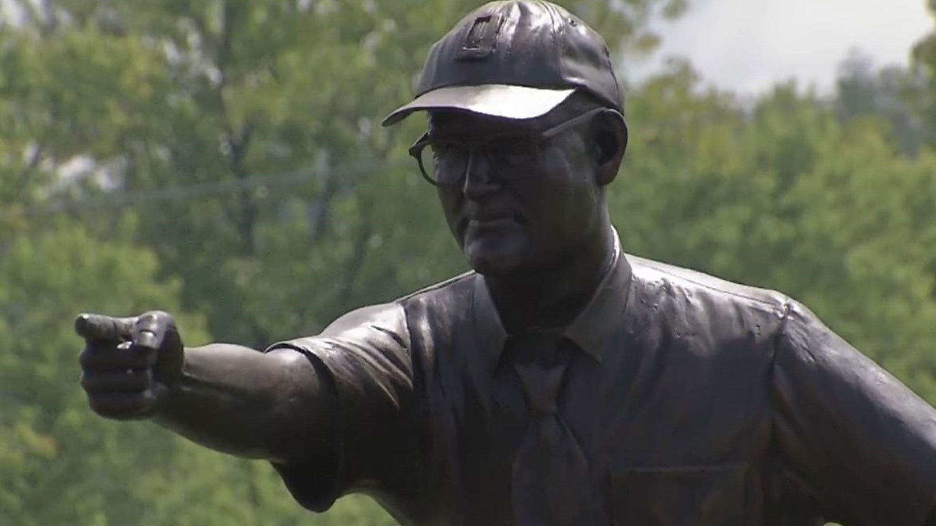 Woody goes home: Life-sized bronze statue of legendary coach unveiled in Newcomerstown