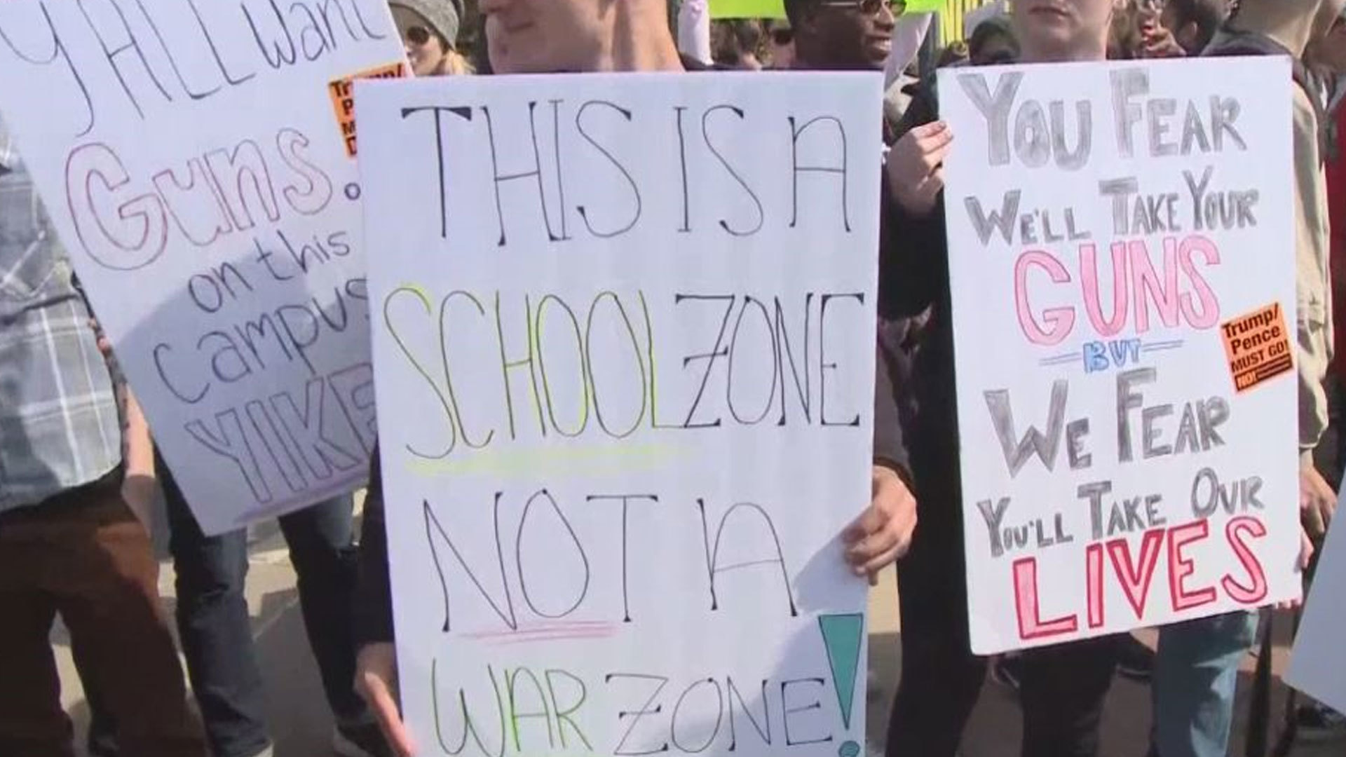Gun rights advocates, counter-protesters clash at open carry event at Kent State