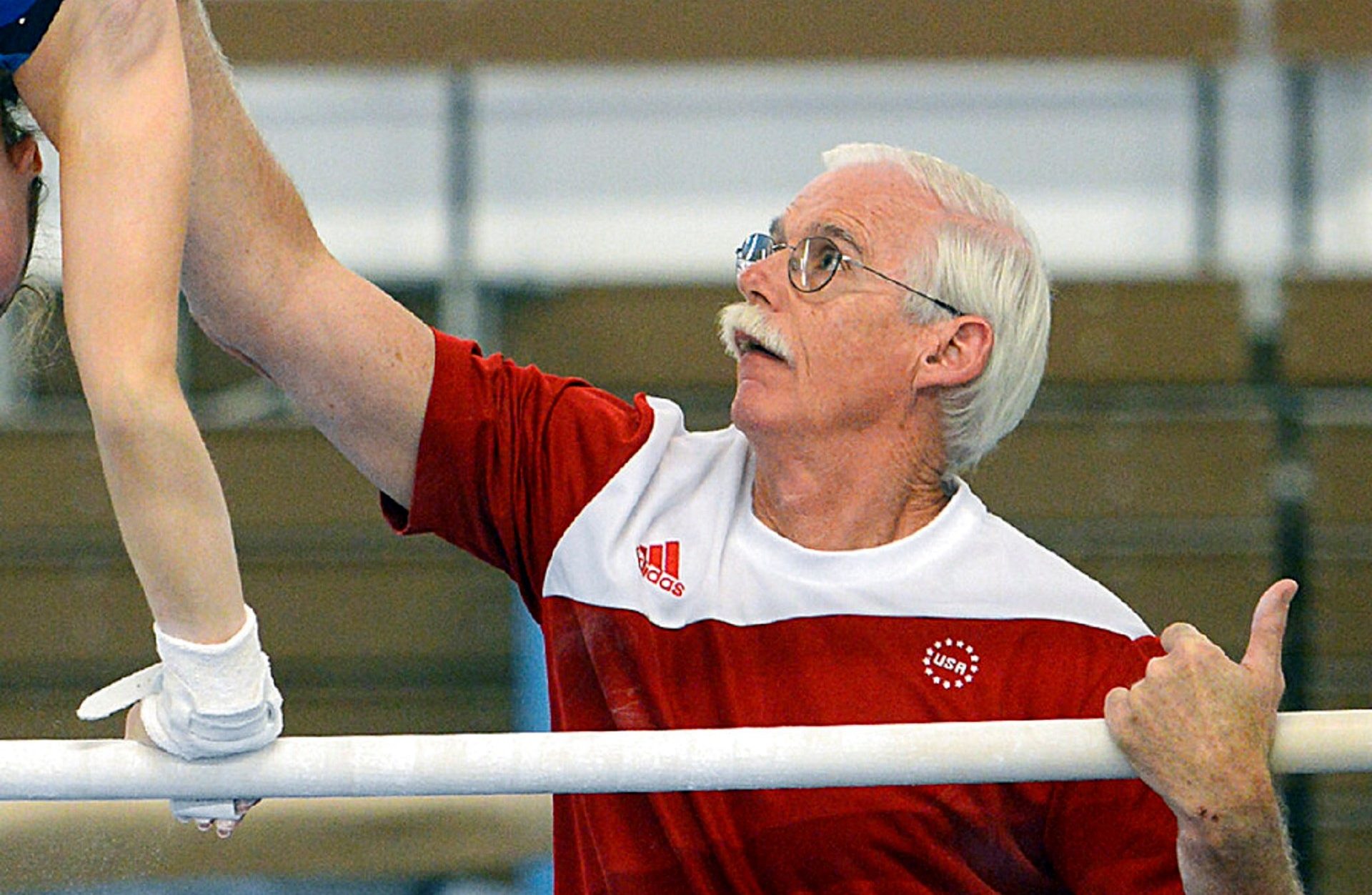 gymnastics coach John Holman