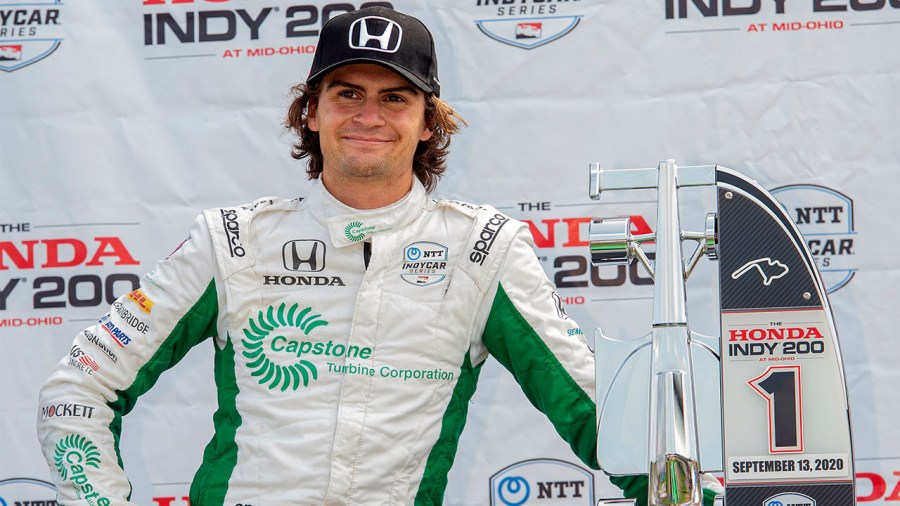 Colton Herta 2020 IndyCar Mid-Ohio win