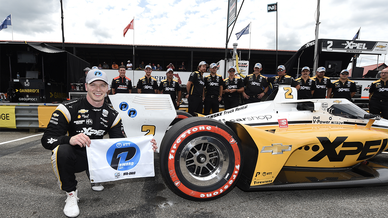 Josef Newgarden IndyCar Mid-Ohio pole qualifying 2021