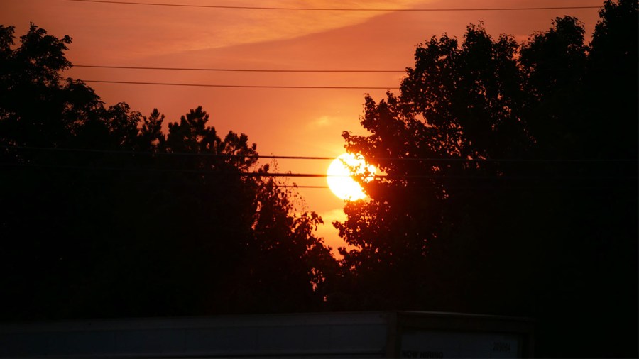 Columbus haze sunset 9-13-2021