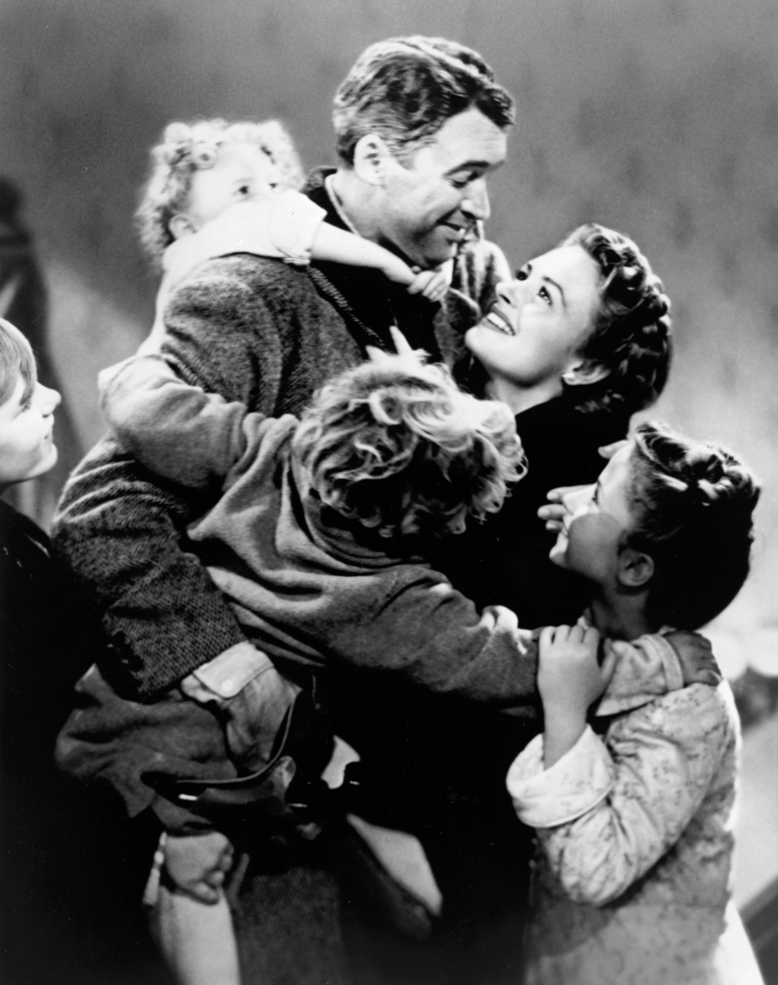 IT'S A WONDERFUL LIFE -- Pictured: James Stewart, Donna Reed -- NBC Photo