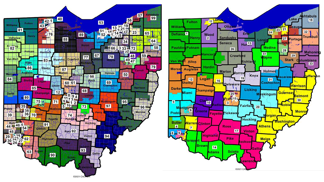 Approved Ohio Congressional maps