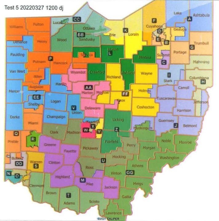 Johnson's Ohio Senate map proposal