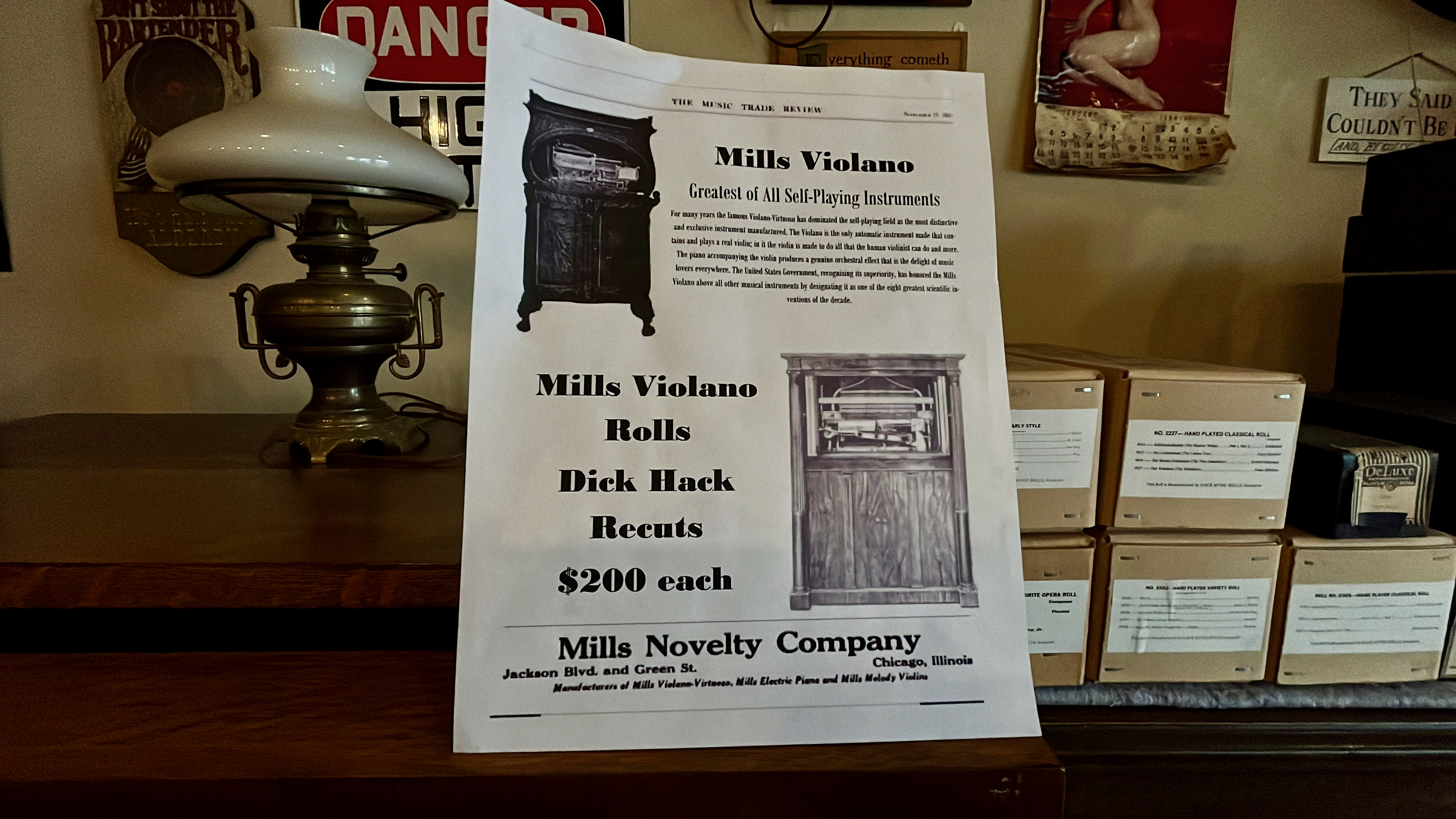 Poster advertising machine