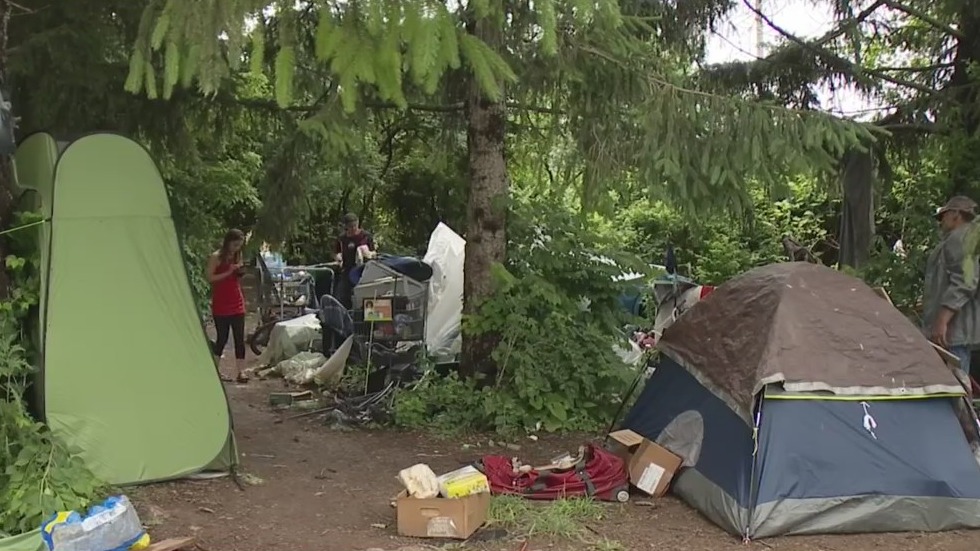 Homeless encampment