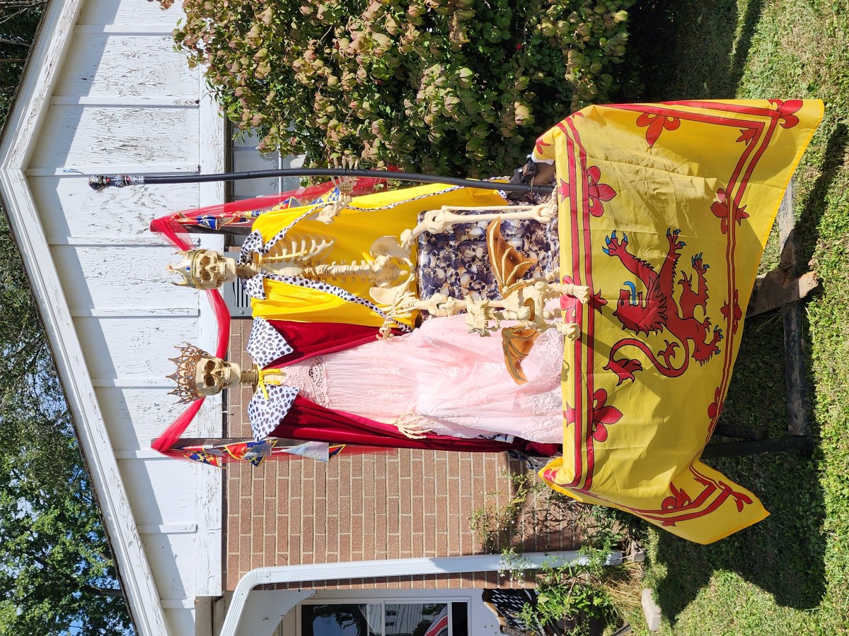 Erin Gregory's 2023 medieval themed Halloween decorations. (Photo: Erin Gregory)