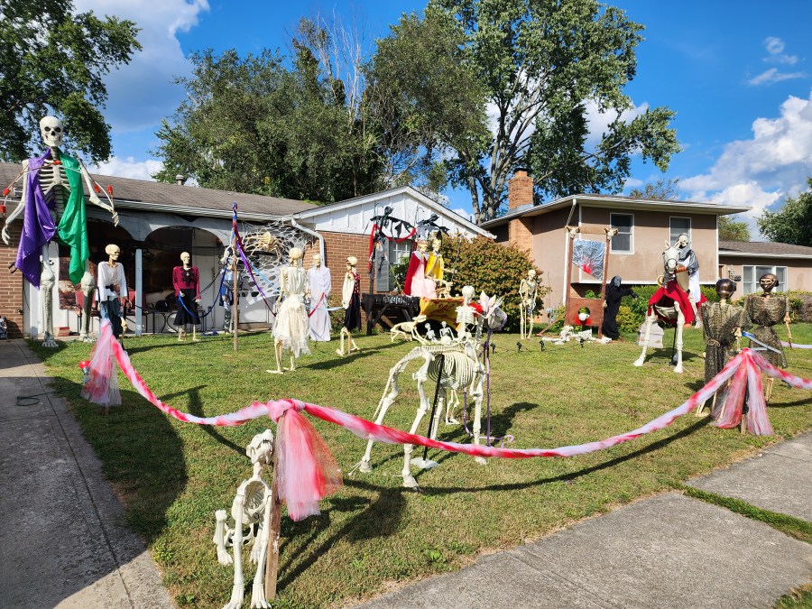Erin Gregory's 2023 medieval themed Halloween decorations. (Photo: Erin Gregory)