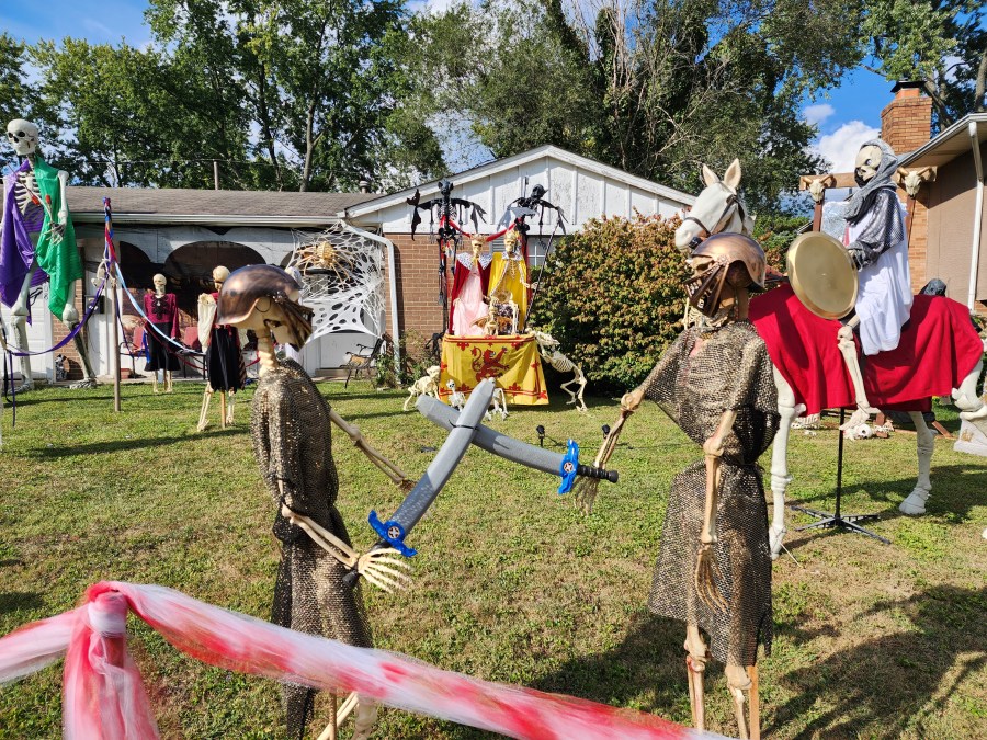 Erin Gregory's 2023 medieval themed Halloween decorations. (Photo: Erin Gregory)
