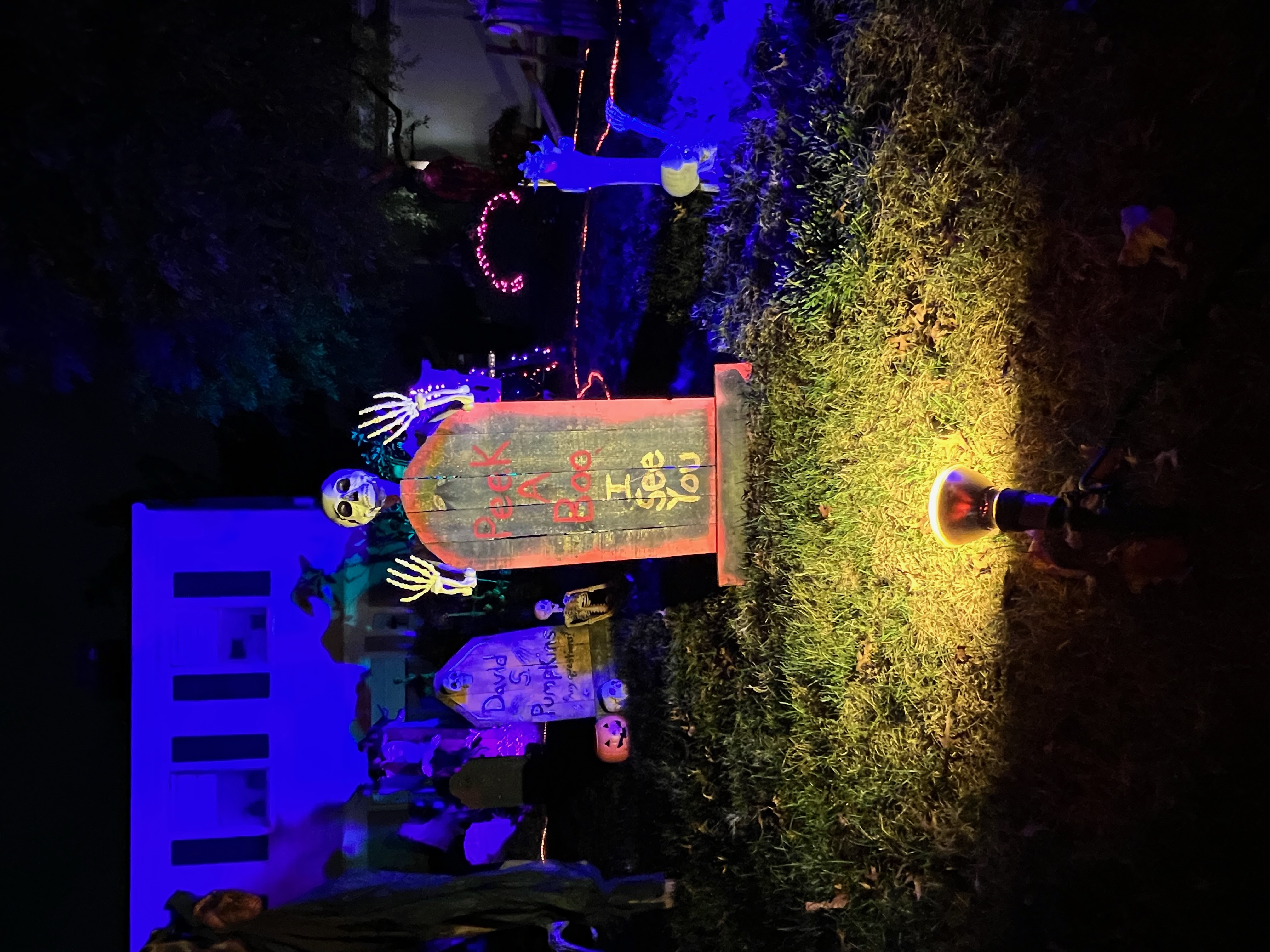 Derr family's 2023 Halloween graveyard (Photo: Bryan Derr)