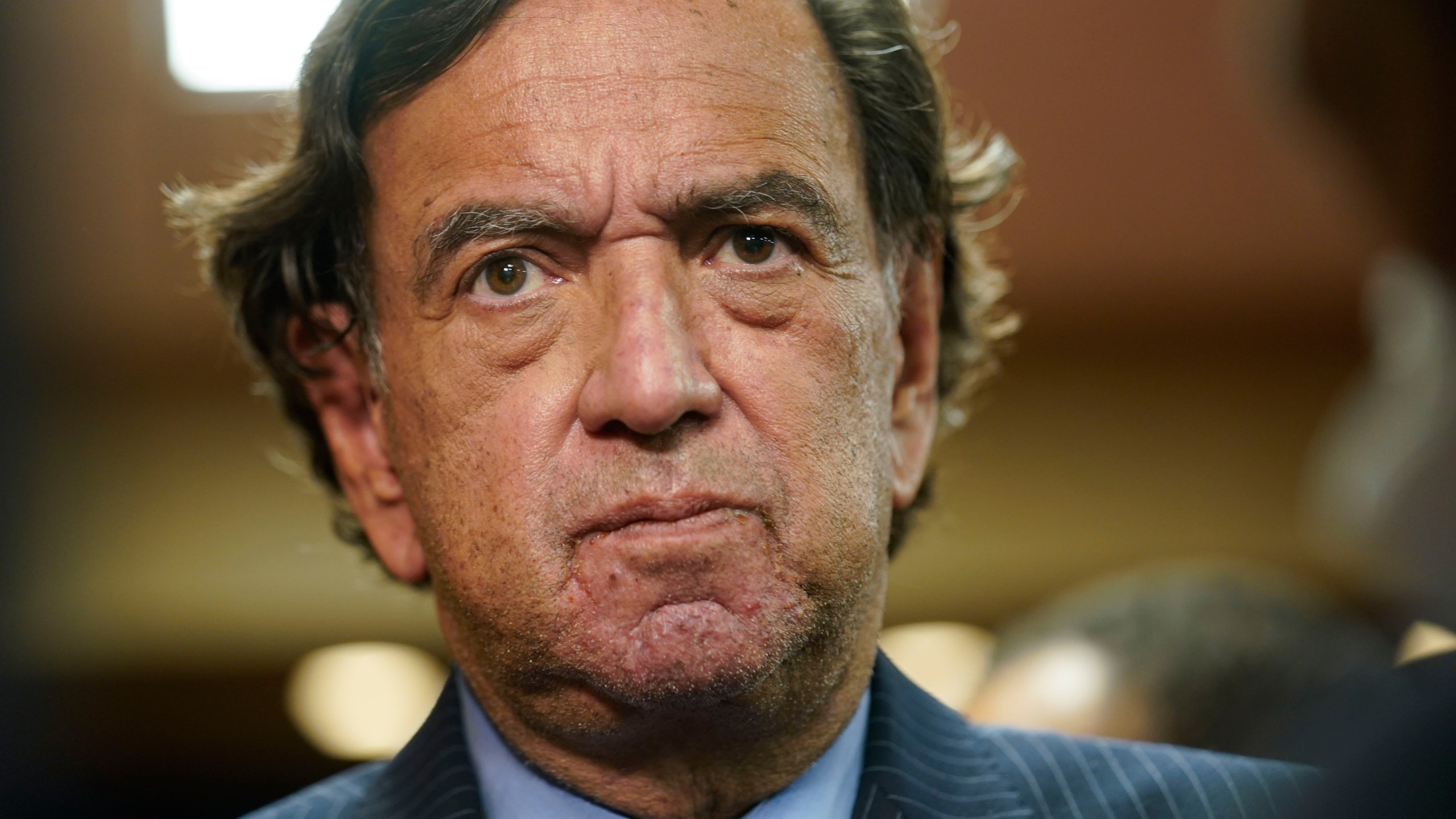 FILE - Former U.S. diplomat Bill Richardson speaks to reporters after a news conference in New York, Nov. 16, 2021. Richardson is one of the numerous people who has been getting renewed attention because of the recently released court documents related to financier Jeffrey Epstein. Many of those people have never been accused of any wrongdoing, but have nonetheless become the subject of a whirlwind of conspiracy theories. (AP Photo/Seth Wenig, File)