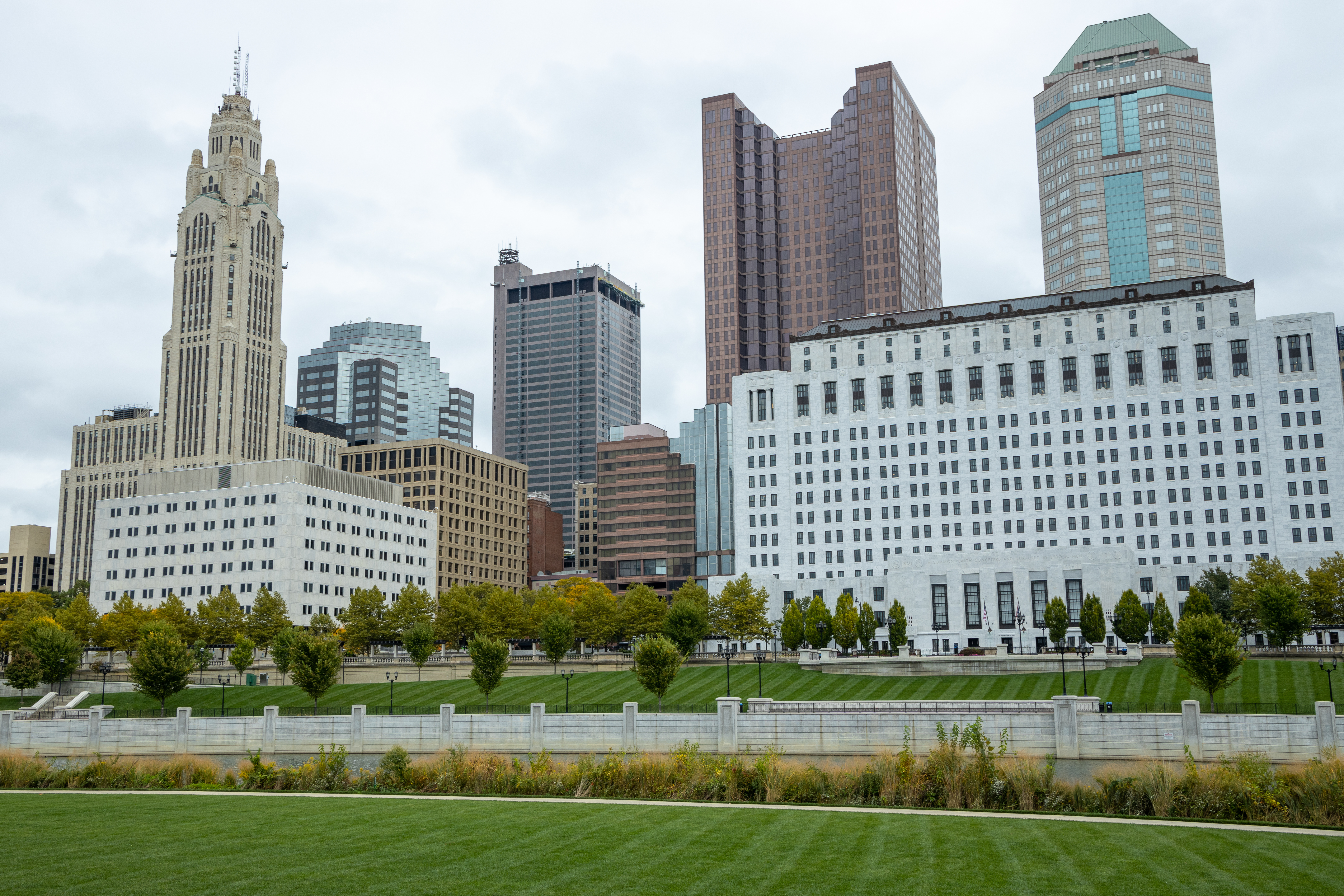 Columbus Ohio Skyline from Genoa Park