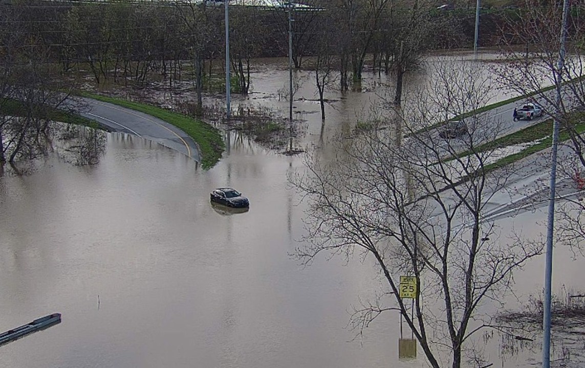 U.S. 23 at Interstate 270 on the South Side of Columbus, Ohio, on April 3, 2024. (ODOT)
