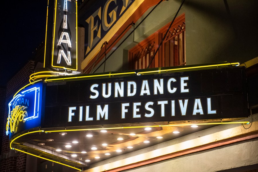 FILE - The marquee of the Egyptian Theatre appears during the Sundance Film Festival, Jan. 28, 2020, in Park City, Utah. The Sundance Film Festival may not always call Park City home. The Sundance Institute has started to explore the possibility of other U.S. locations to host the independent film festival starting in 2027, the organization said Wednesday, April 17, 2024. (Photo by Arthur Mola/Invision/AP, File)