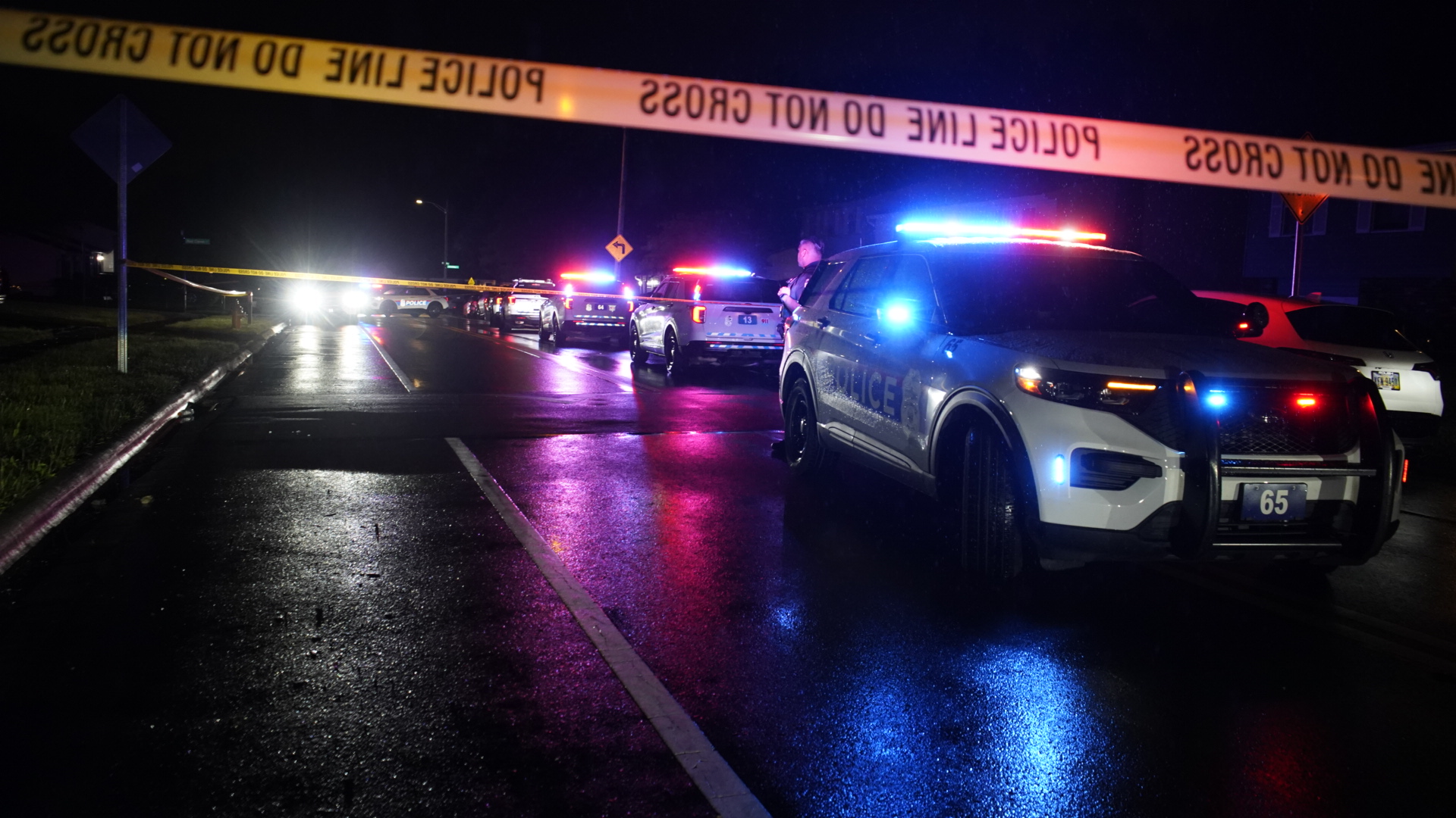 Columbus Division of Police squad cars park at a crime scene on June 2, 2024. (NBC4 Photo/Cole Kovalchik)