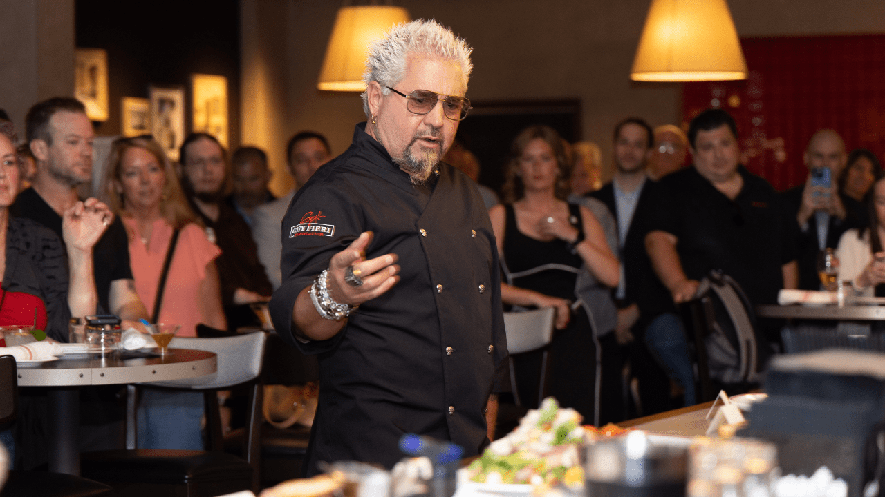 Fieri at the opening of Guy Fieri's Trattoria at Eldorado Gaming Scioto Downs.