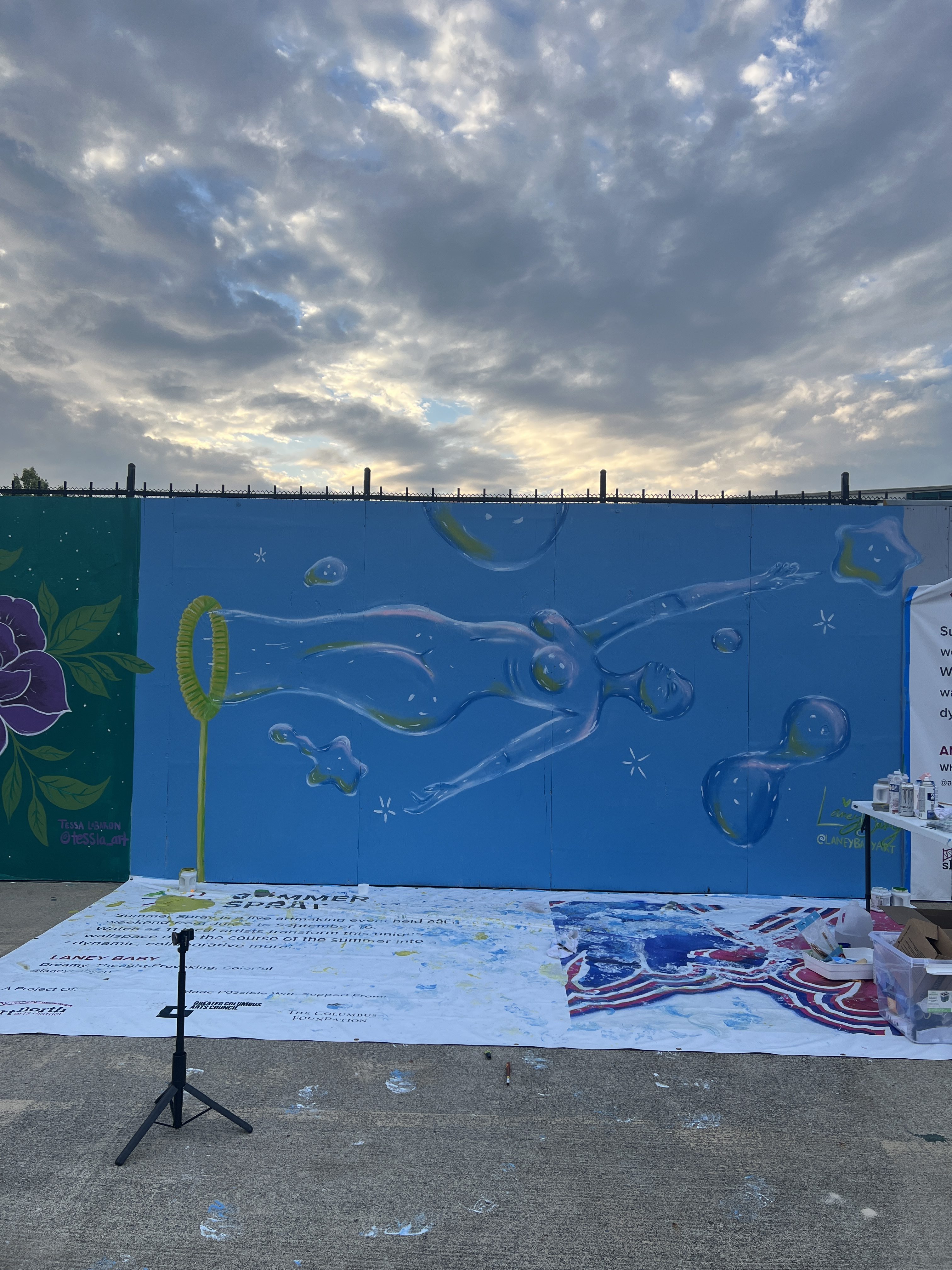 "Creator" by Columbus artist Laney Baby for Short North Arts District (2023)(Photo Courtesy: @LaneyBabyArt)