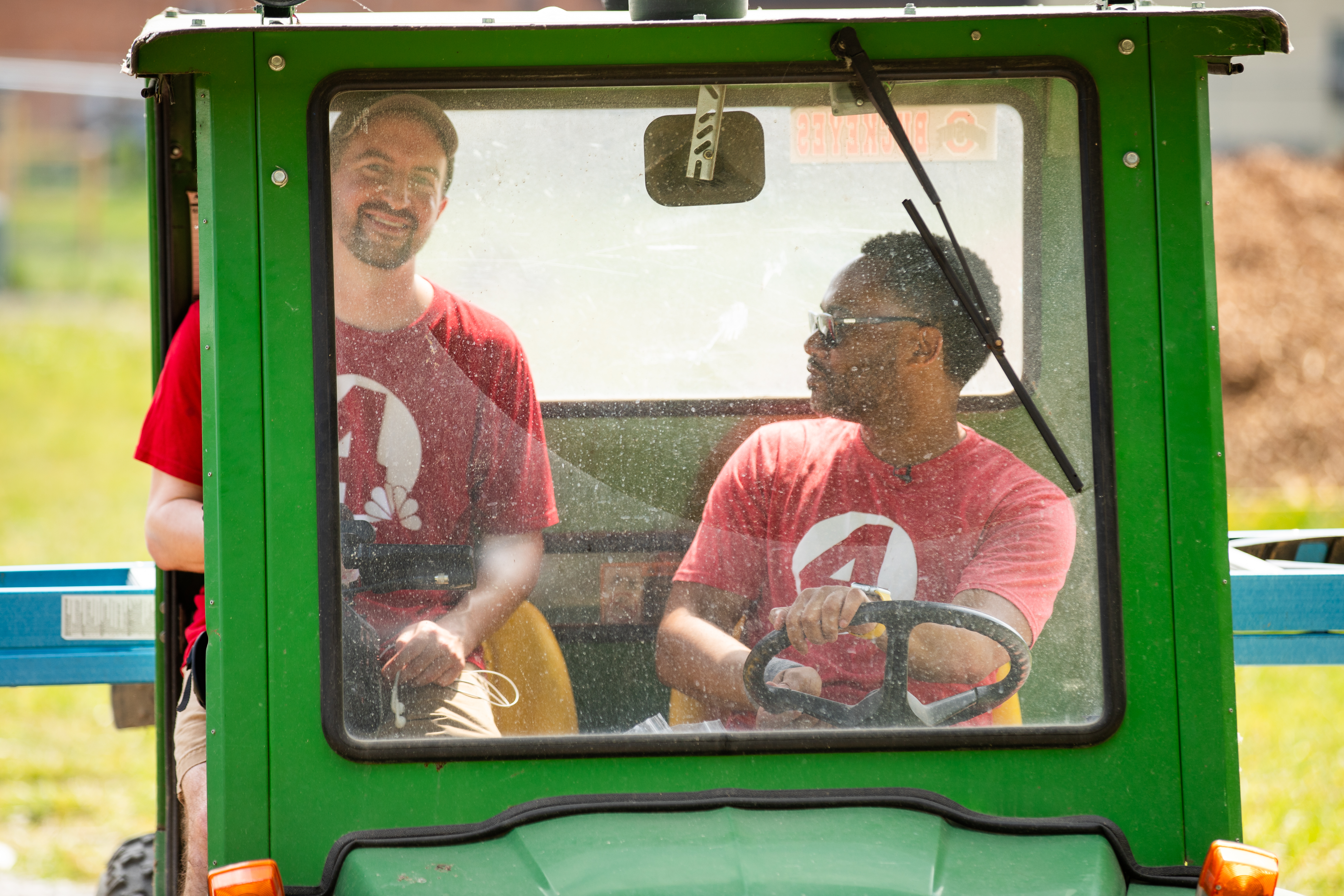 NBC4 volunteers worked at the Mid-Ohio Farm (Photo Courtesy: Carolyn Yaussy)