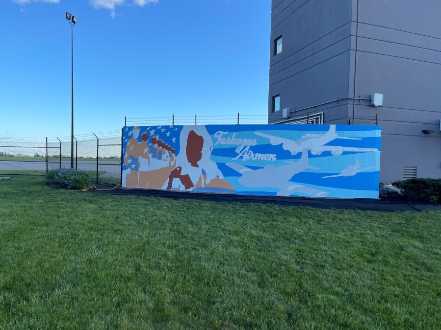 Near Completion Tuskegee Mural