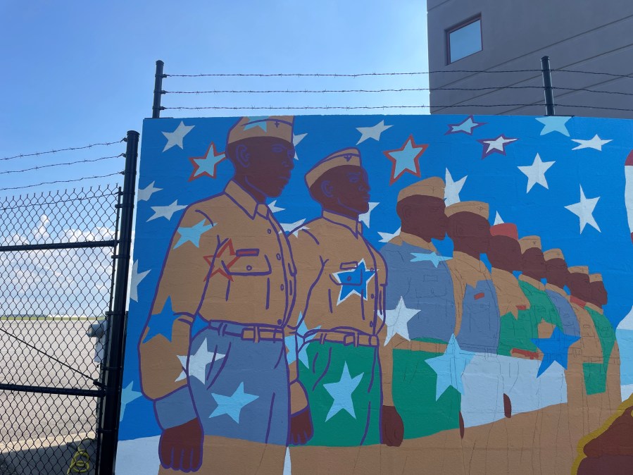 Near Completion Tuskegee Mural