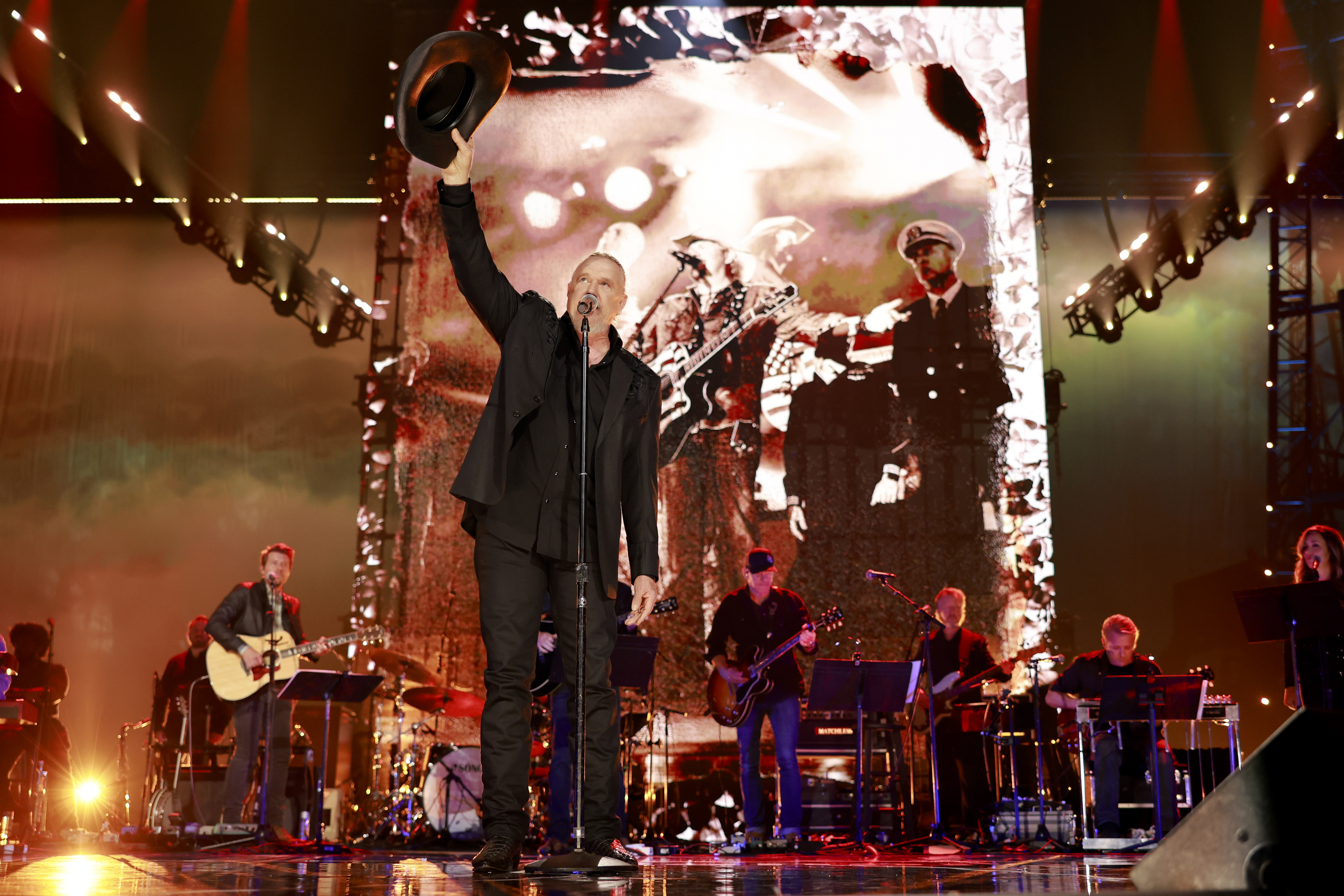 NASHVILLE, TENNESSEE - JULY 29: Trace Adkins performs onstage for the Toby Keith: American Icon tribute at Bridgestone Arena on July 29, 2024 in Nashville, Tennessee. (Photo by Jason Kempin/Getty Images for Universal Music Group)