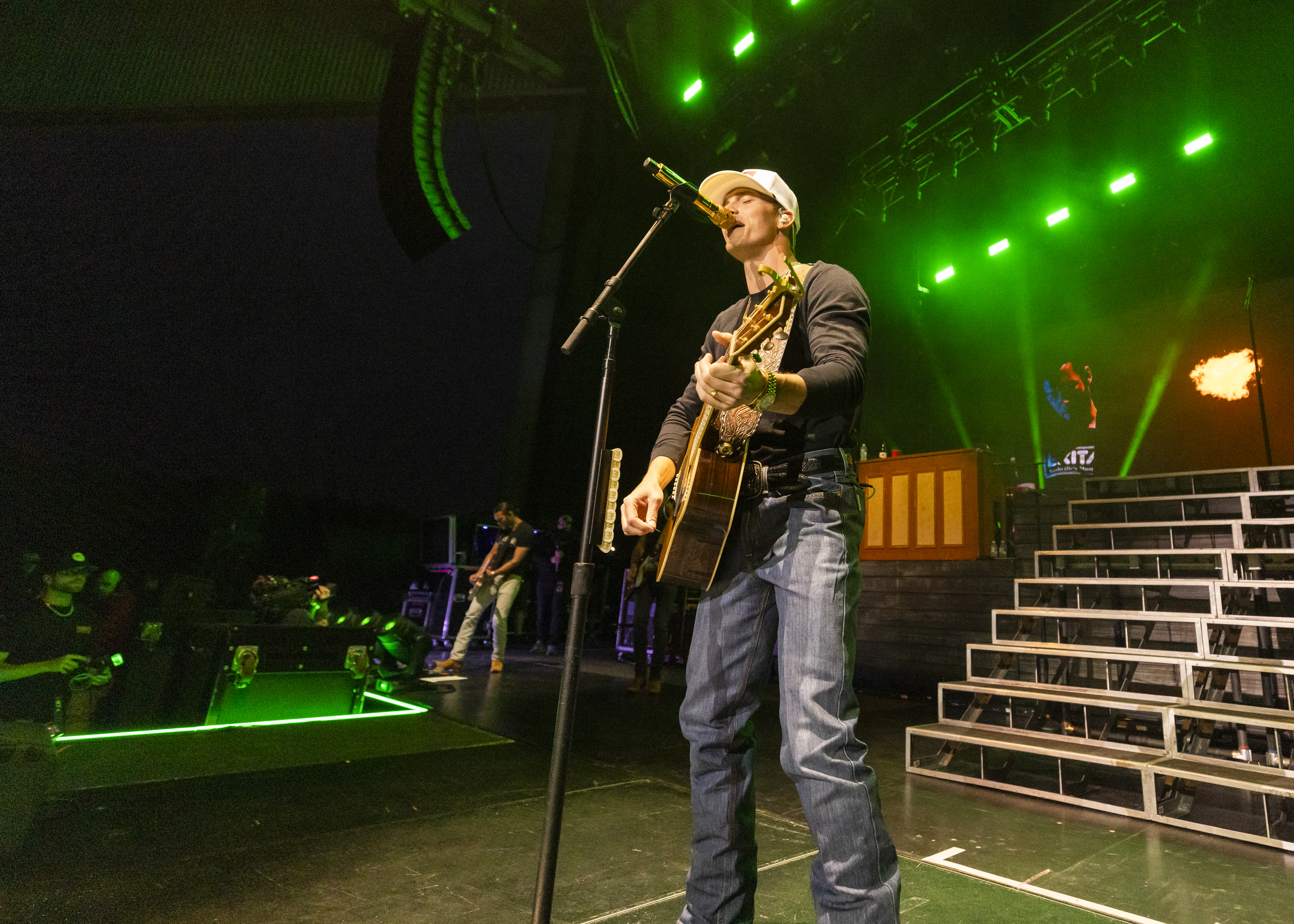 STERLING HEIGHTS, MICHIGAN - JUNE 08: Parker McCollum performs at Michigan Lottery Amphitheatre on June 08, 2024 in Sterling Heights, Michigan. (Photo by Scott Legato/Getty Images)