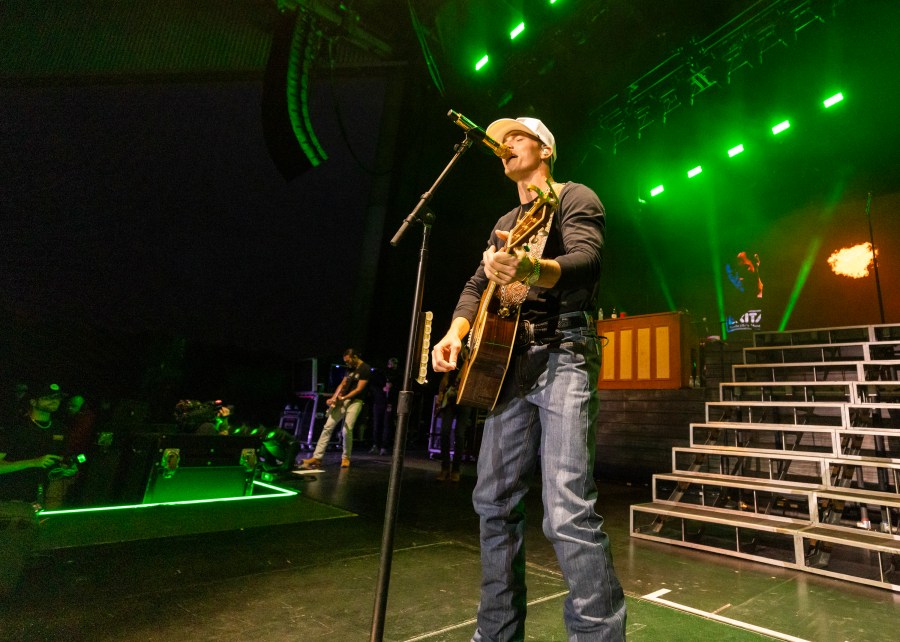 STERLING HEIGHTS, MICHIGAN - JUNE 08: Parker McCollum performs at Michigan Lottery Amphitheatre on June 08, 2024 in Sterling Heights, Michigan. (Photo by Scott Legato/Getty Images)