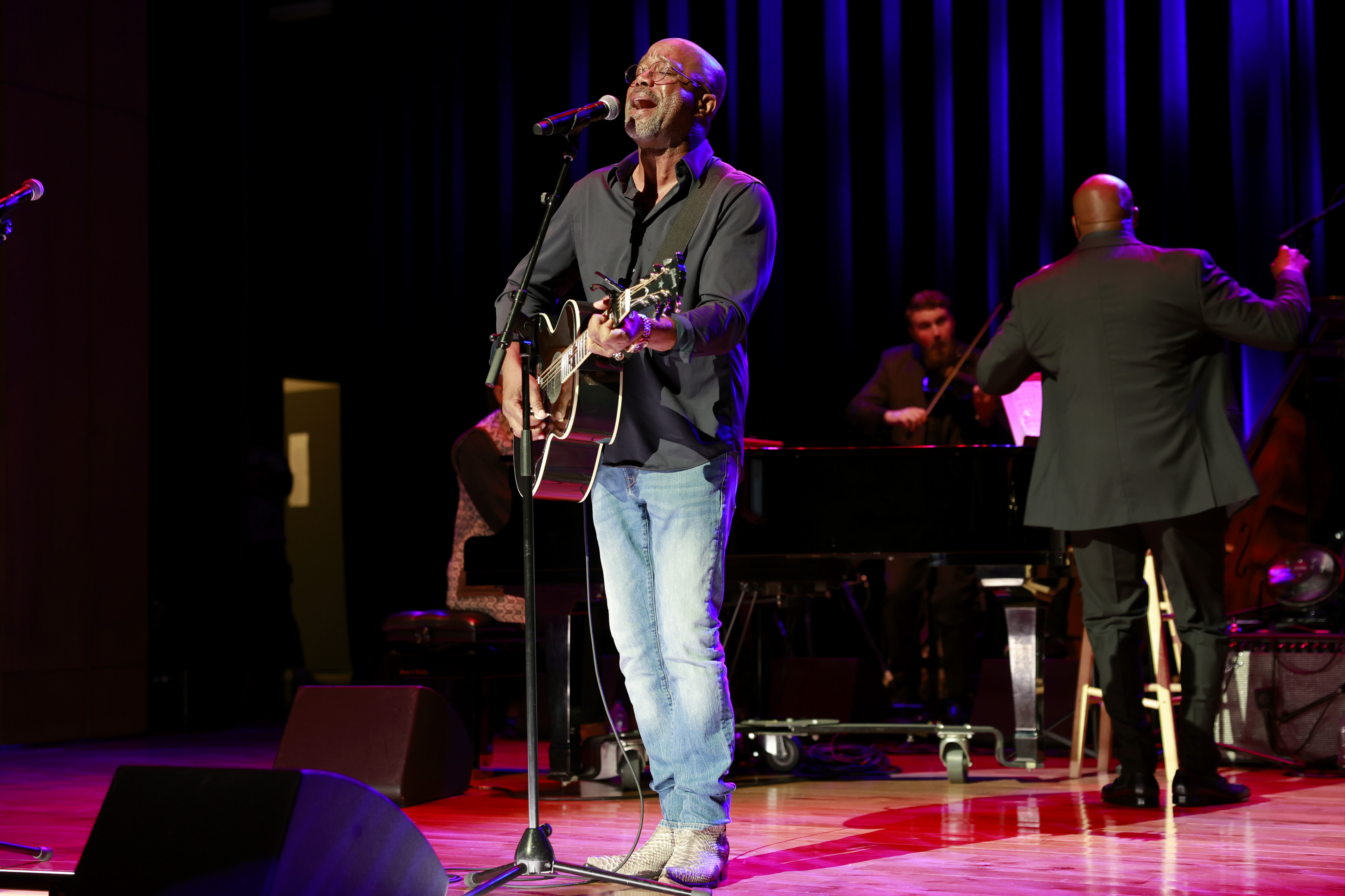 NASHVILLE, TENNESSEE - JUNE 18: Darius Rucker performs onstage for From Where I Stand: The Black Experience in Country Music box set and online experience at Country Music Hall of Fame and Museum on June 18, 2024 in Nashville, Tennessee. (Photo by Jason Kempin/Getty Images for the Country Music Hall of Fame and Museum)