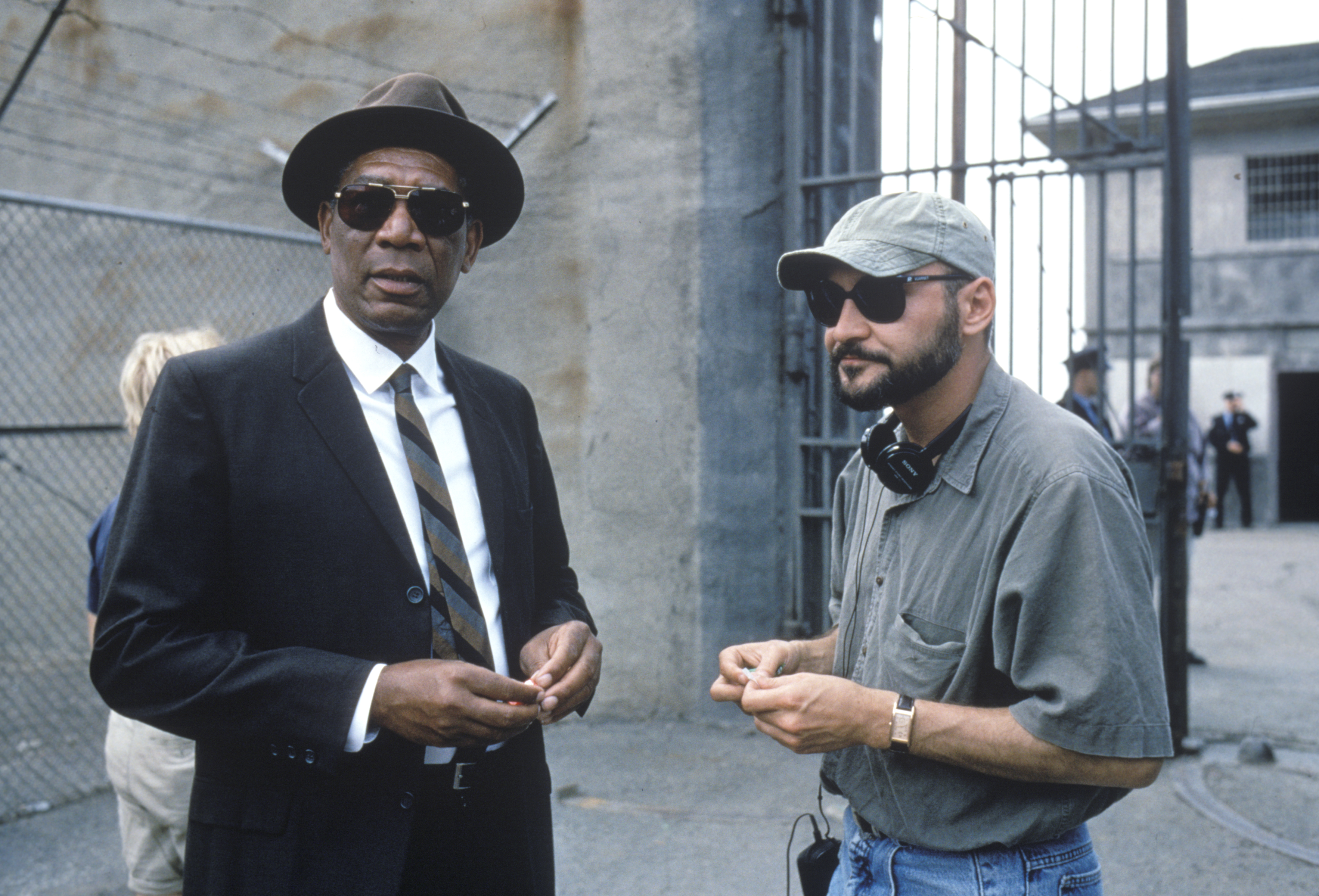 Morgan Freeman and Frank Darabont (Photo Credit: Michael Weinstein)