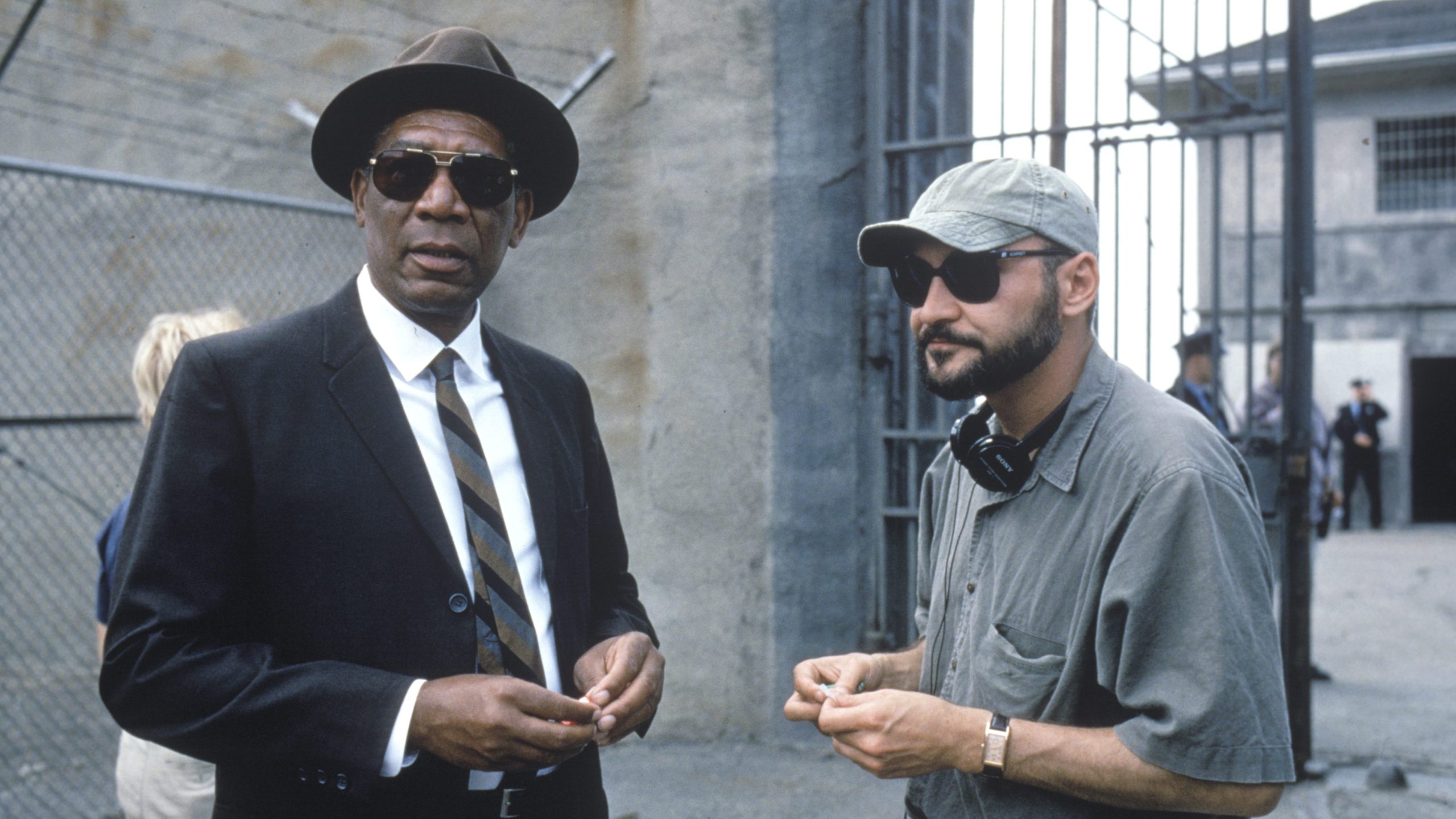 Morgan Freeman and Frank Darabont (Photo Credit: Michael Weinstein)