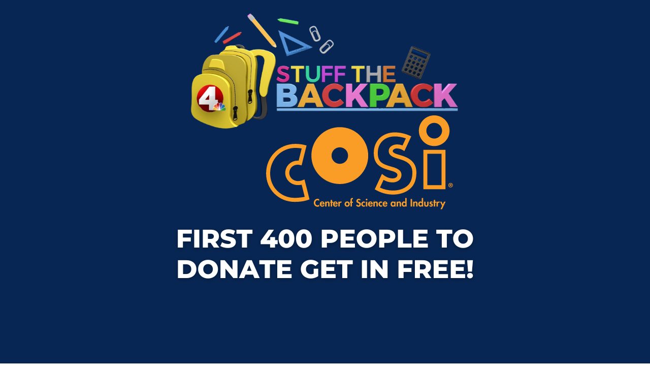Stuff The Backpack Day at COSI