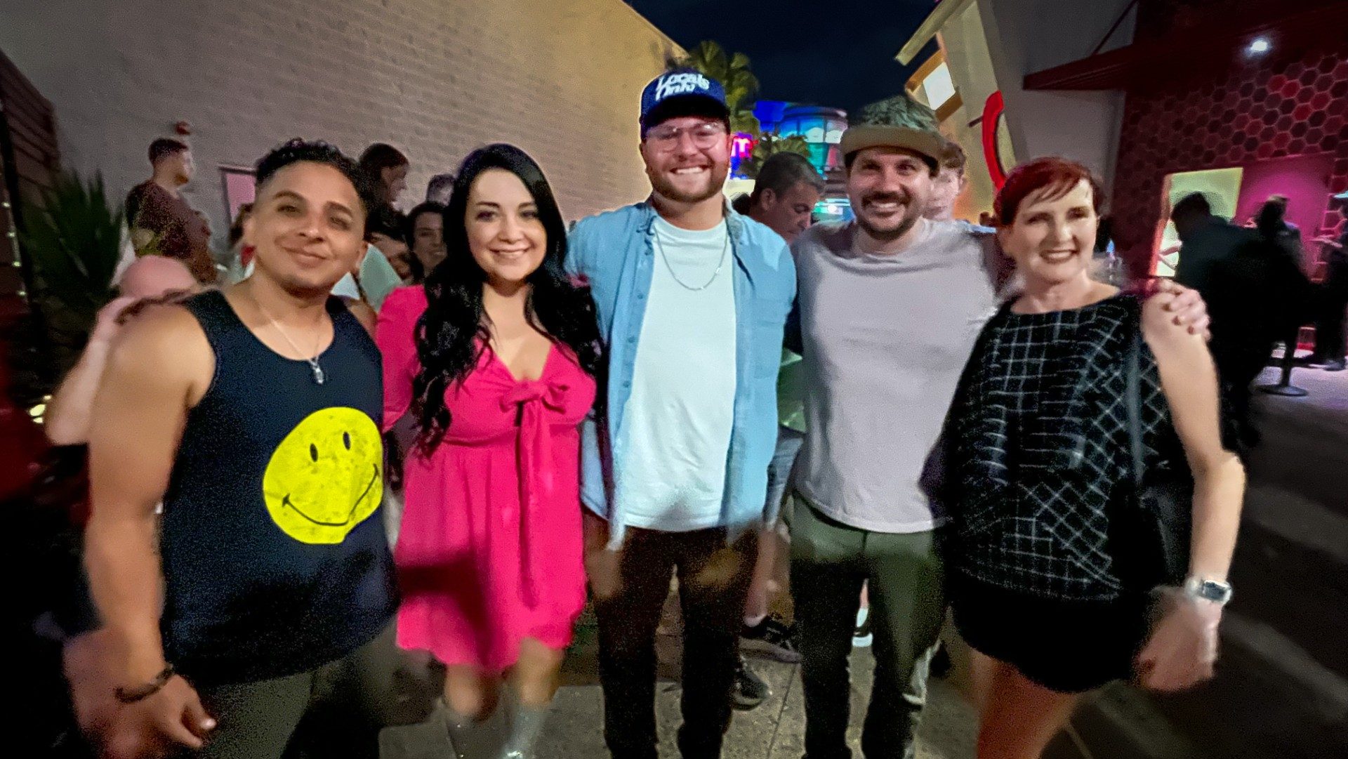 Omar Jose Cardona, Brooke Weirick, Matthew Jordan Leeds, Andrew Lipinski and Michelle Lindahl at “Dreams That Soar” premiere.  (Photo Courtesy/Brooke Weirick)
