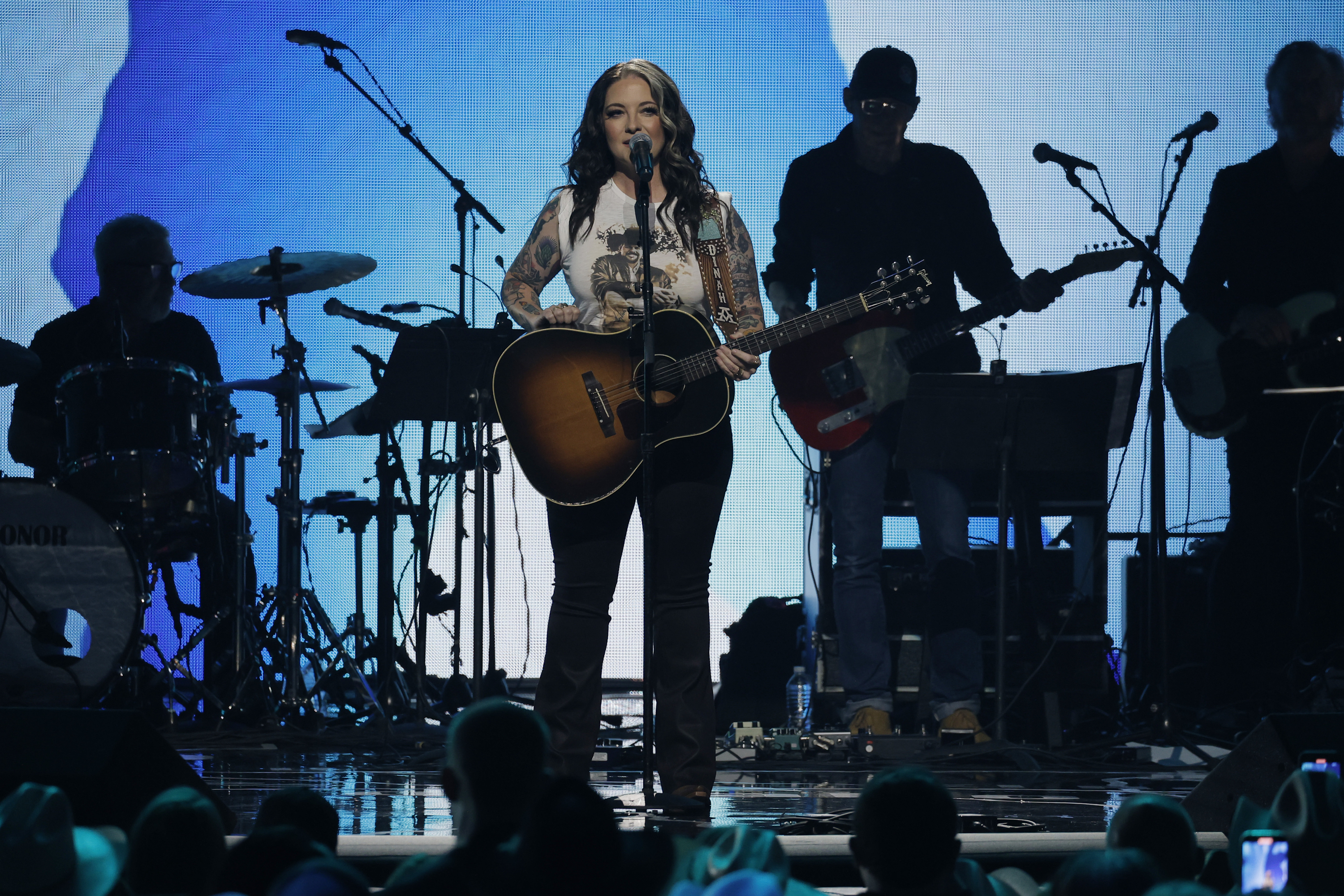 TOBY KEITH: AMERICAN ICON -- Pictured: Ashley McBryde performs onstage at Bridgestone Arena on July 29, 2024 in Nashville, Tennessee -- (Photo by: Tibrina Hobson/Getty Images for Universal Music Group)