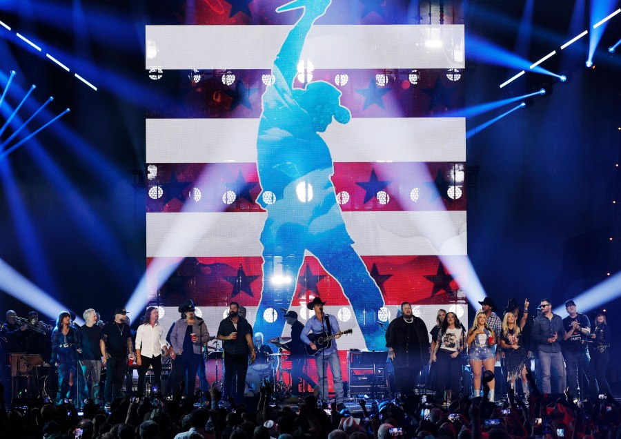 TOBY KEITH: AMERICAN ICON -- Pictured: All artists perform onstage at Bridgestone Arena on July 29, 2024 in Nashville, Tennessee -- (Photo by: Tibrina Hobson/Getty Images for Universal Music Group)