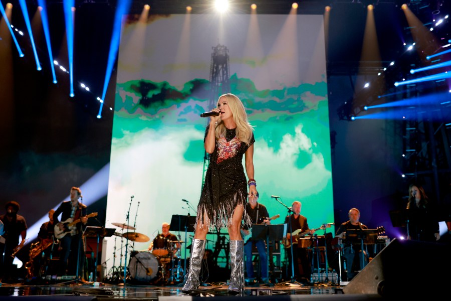 TOBY KEITH: AMERICAN ICON -- Pictured: Carrie Underwood performs onstage at Bridgestone Arena on July 29, 2024 in Nashville, Tennessee -- (Photo by: Jason Kempin/Getty Images for Universal Music Group)