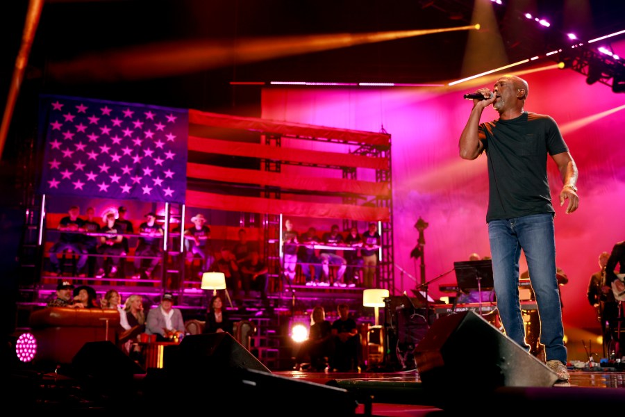 TOBY KEITH: AMERICAN ICON -- Pictured: Darius Rucker performs onstage at Bridgestone Arena on July 29, 2024 in Nashville, Tennessee -- (Photo by: Jason Kempin/Getty Images for Universal Music Group)