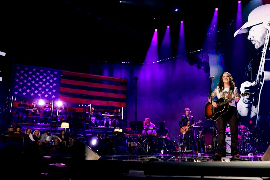 TOBY KEITH: AMERICAN ICON -- Pictured: Ashley McBryde performs onstage at Bridgestone Arena on July 29, 2024 in Nashville, Tennessee -- (Photo by: Jason Kempin/Getty Images for Universal Music Group)