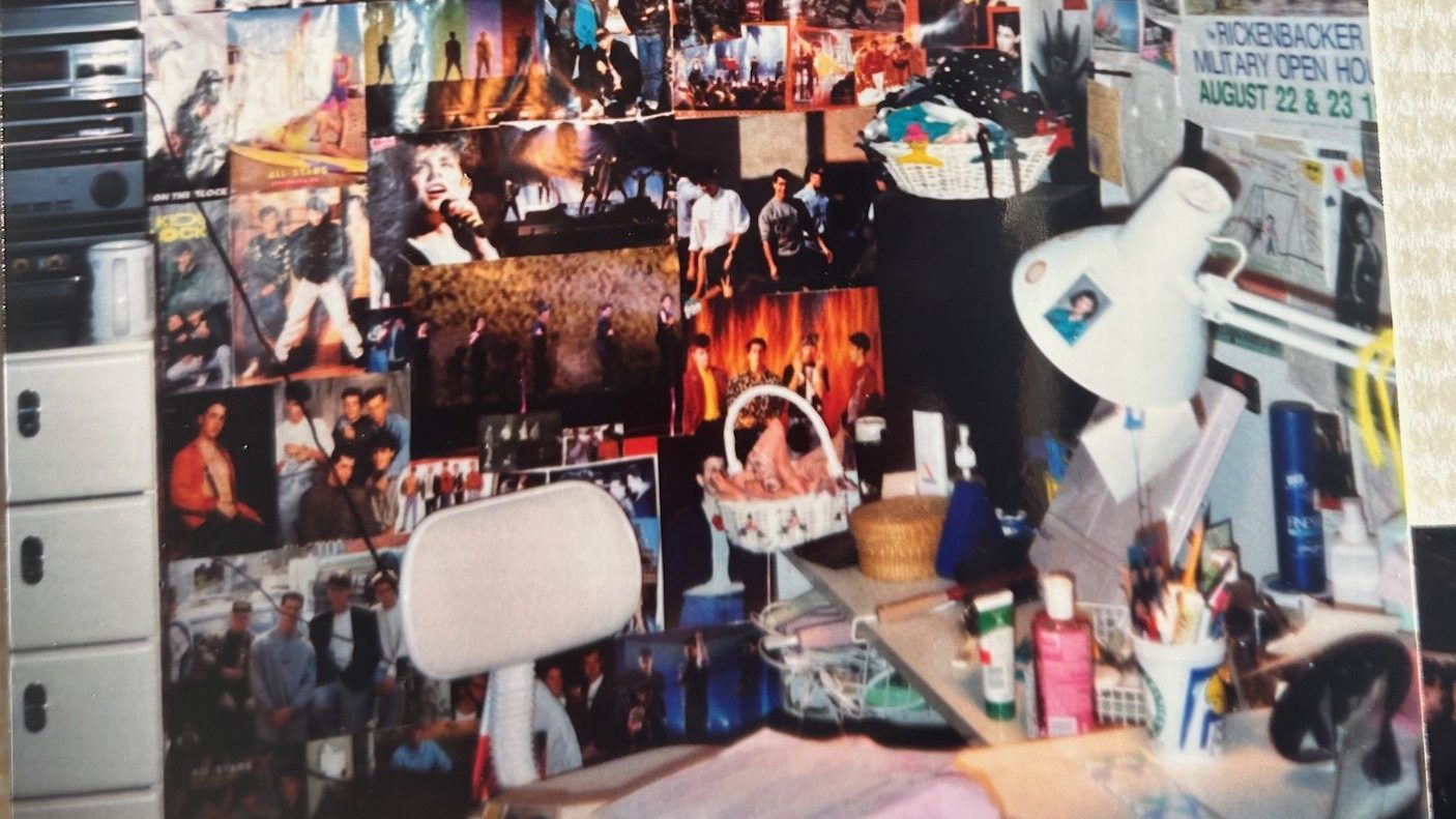 Ashley Knott's teenage bedroom covered in memorabilia