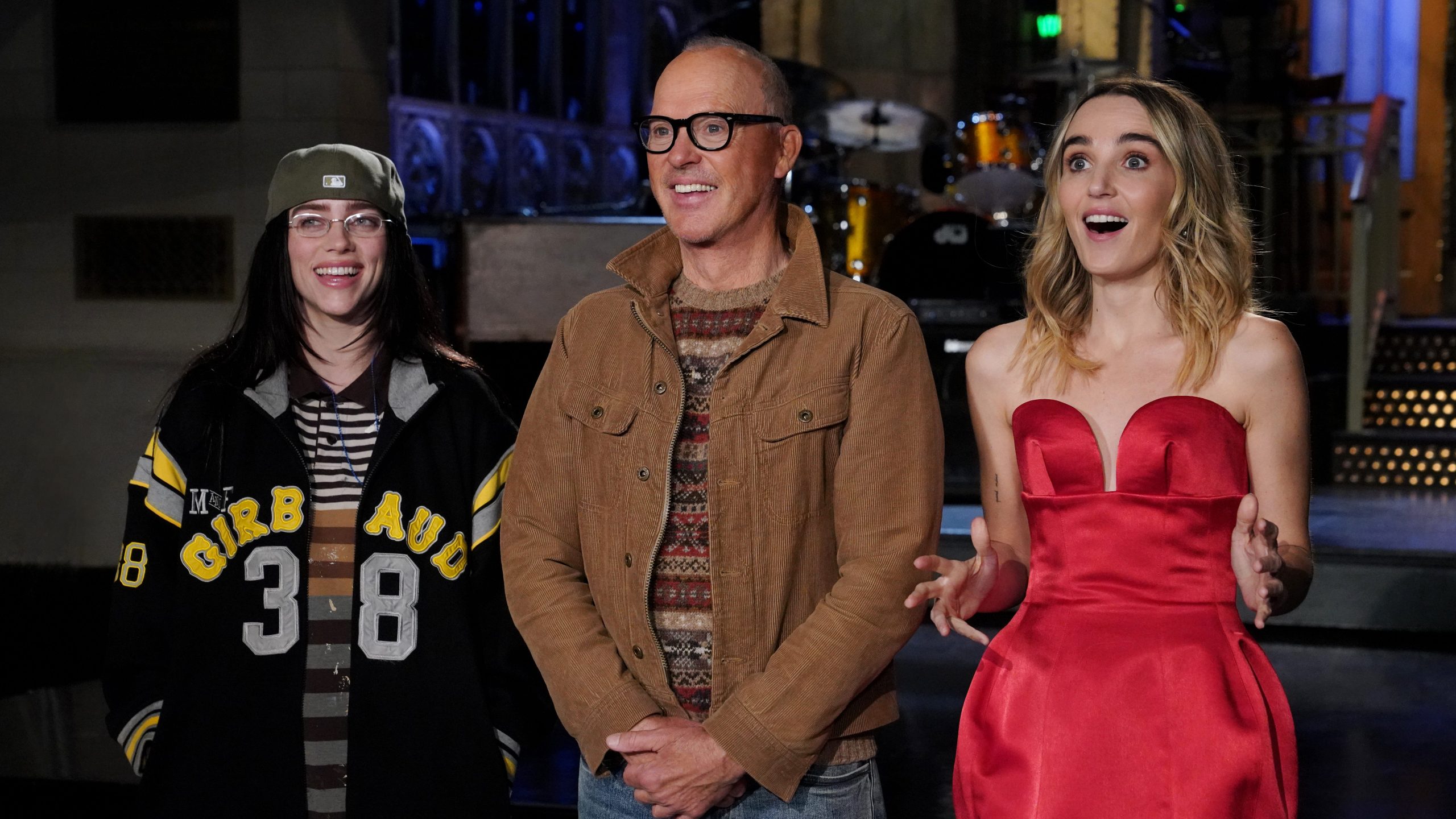SATURDAY NIGHT LIVE — Michael Keaton, Billie Eilish -- Saturday 19th October 2024 -- (Photo By Rosalind O' Connor / NBC)